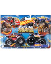 Комплект бъгита Hot Wheels Monster Trucks - Hot Wheels 4 & Hot Wheels 1, 1:64 -1